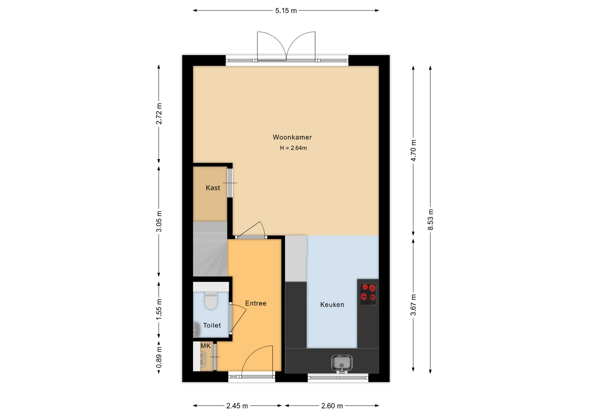 Elizabeth Anscombestraat 27 , 1349 ND Almere map