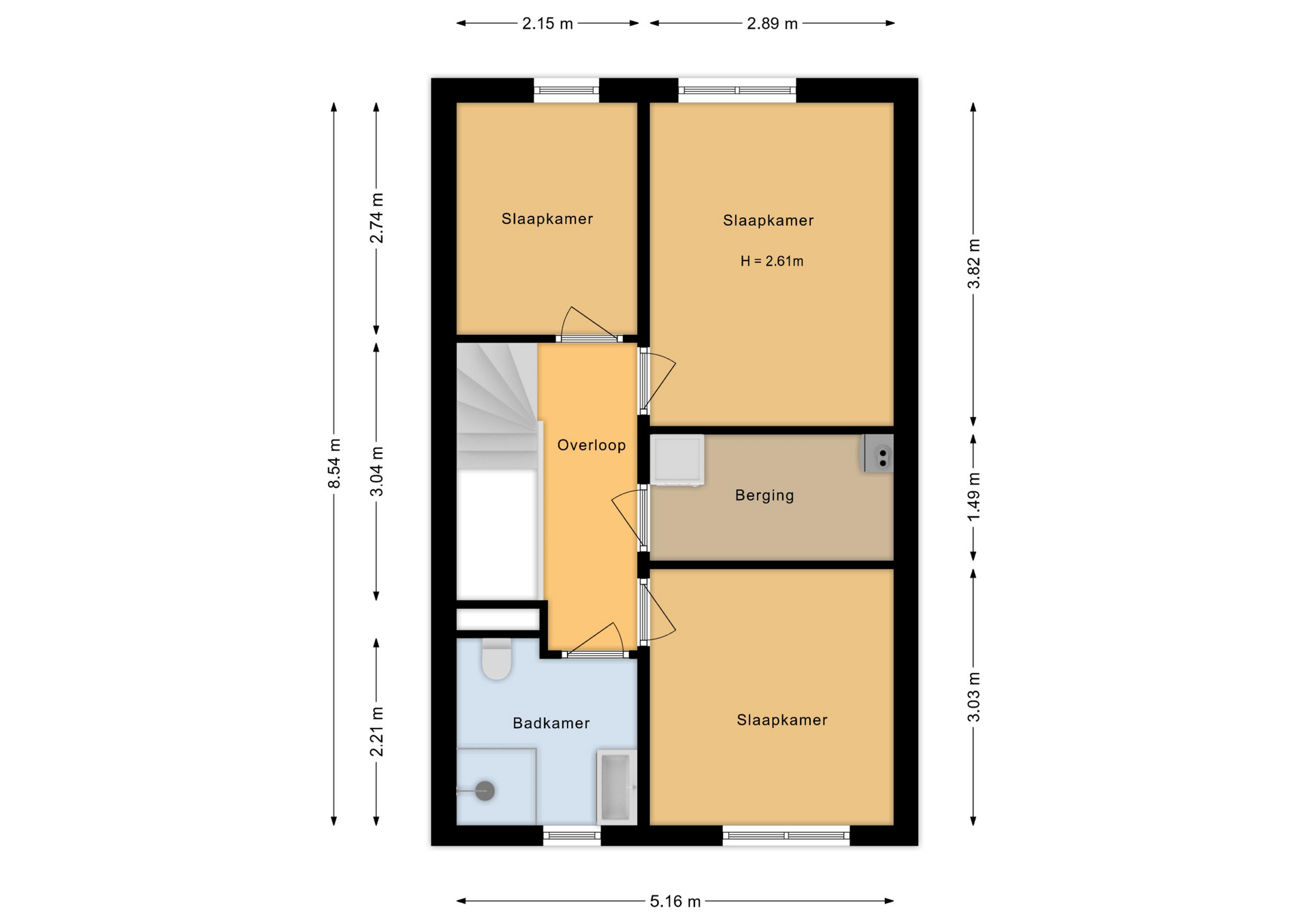 Elizabeth Anscombestraat 27 , 1349 ND Almere map