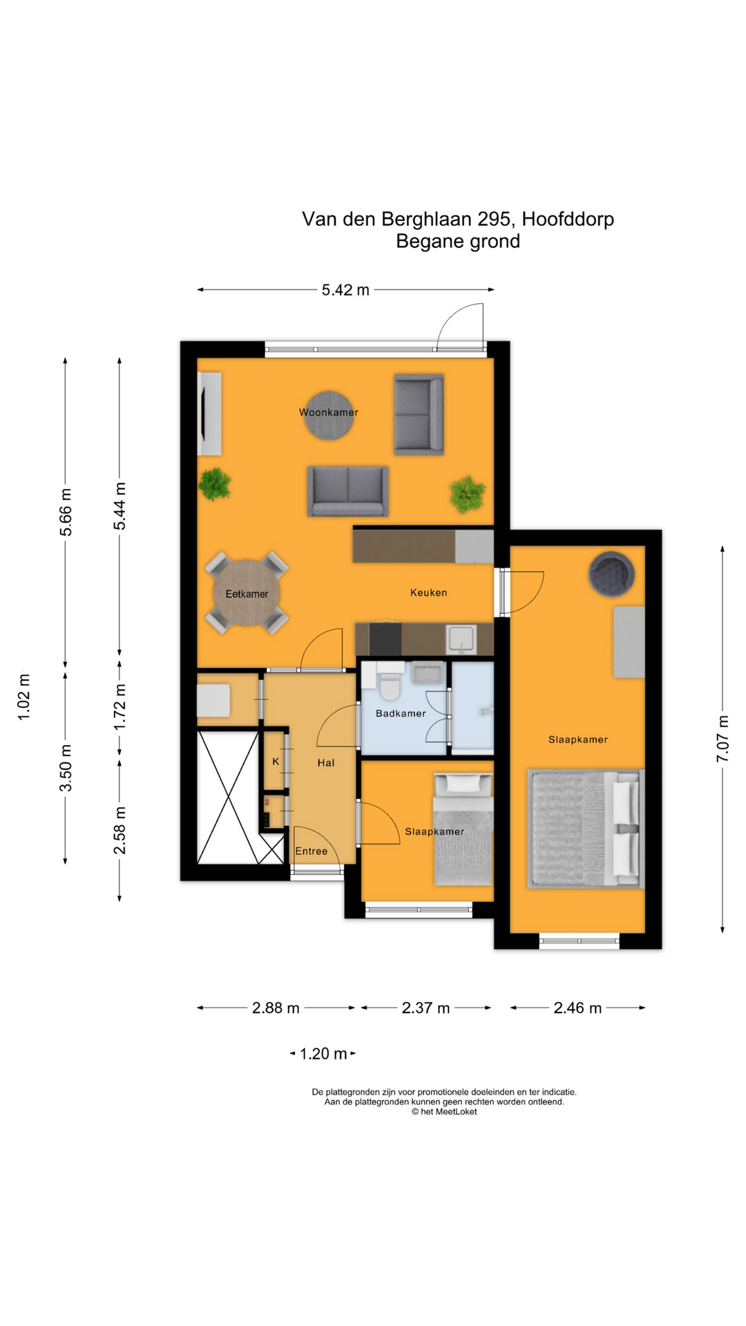 Van den Berghlaan 295 , 2132 AH Hoofddorp map