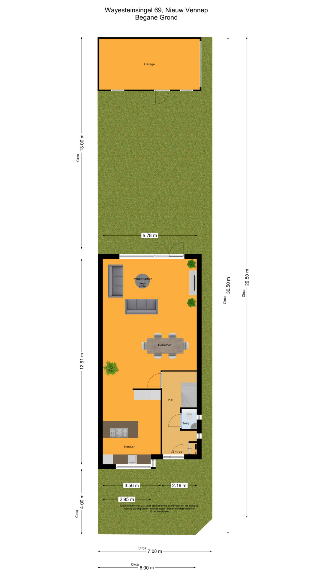 Wayesteinsingel 69 , 2151 KS Nieuw-vennep map